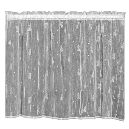 Back2Basics Pineapple Window Tier, White - 45 x 36 in. BA2986956